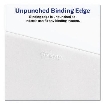 Avery® Preprinted Legal Exhibit Side Tab Index Dividers, Avery Style, 26-tab, 26 To 50, 11 X 8.5, White, 1 Set freeshipping - TVN Wholesale